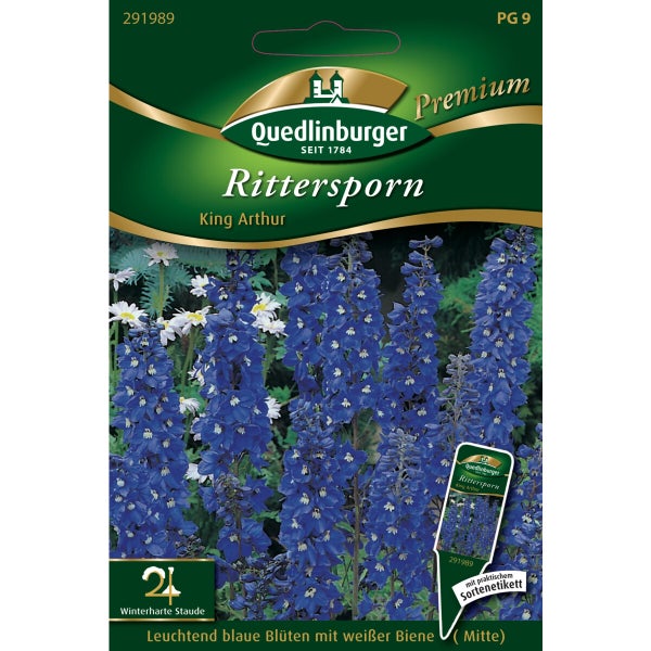 Rittersporn King Arthur Samen von Quedlinburger SAATGUT