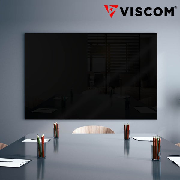 Design Glasmagnettafel MIO - stylisches Glasboard für Zuhause und im Büro - Glastafel beschreibbar und magnetisch - 40x60 cm Schwarz