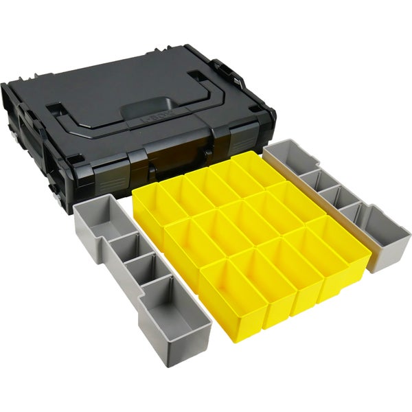 BS Systems L-Boxx 102 schwarz inkl. Inset-Box-Set 17tlg.