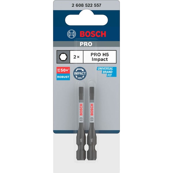 Bosch Pro H5 Impact Schrauberbits, 2 Stück
