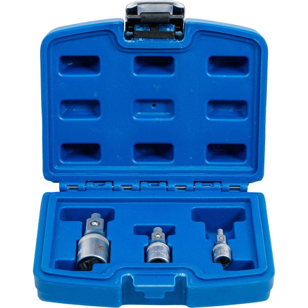 Steckschlüssel-Einsatz Set in geöffnetem, blauem Koffer