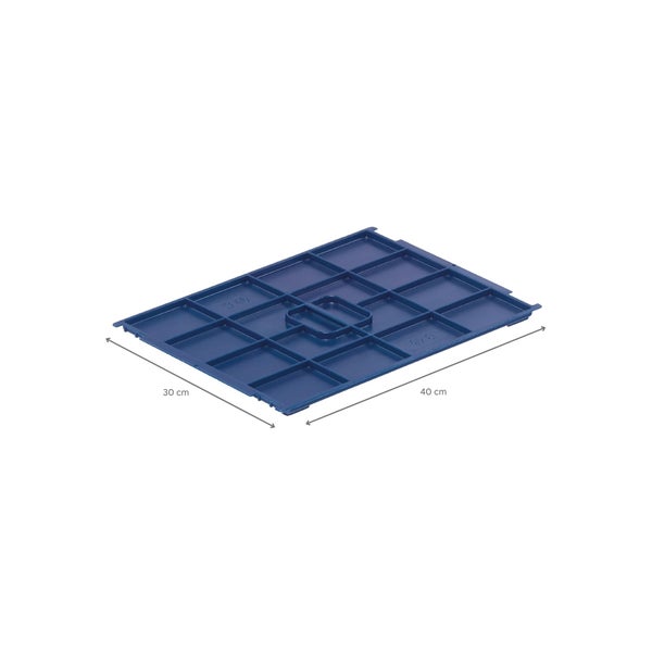 PROREGAL SparSet 5x VDA KLT Kleinladungsträger mit Verbundboden und Auflagedeckel HxBxT 28 x 30 x 40 cm 22 Liter KLT Transportbox