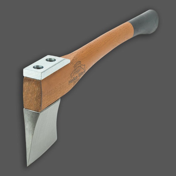 Helko Werk Spaltbeil mit Holzstiel und Schlagschutz, 400 Gramm.