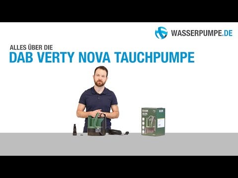 DAB VERTY NOVA Tauchpumpe mit Zubehör und Verpackung