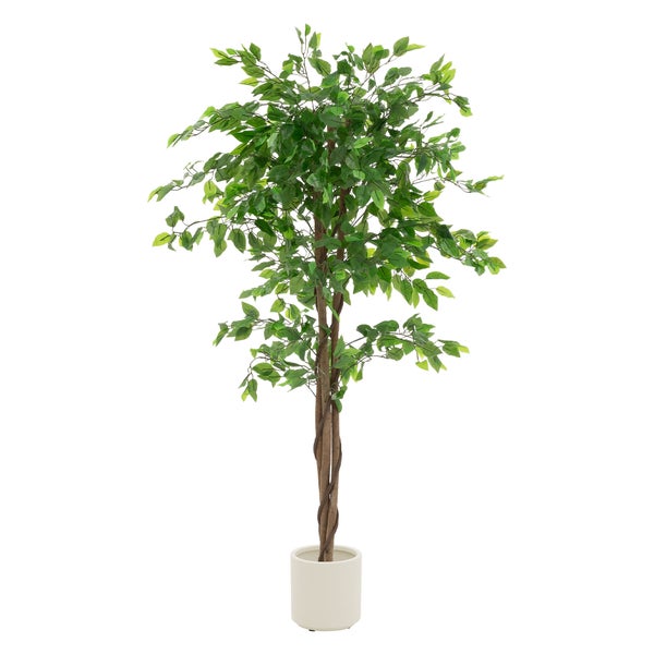 Künstlicher Benjamini-Baum in einem Topf