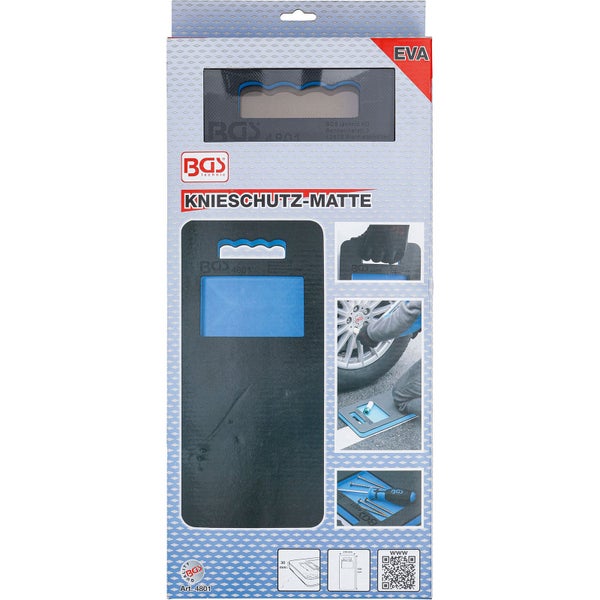 BGS Technic Knieschutzmatte aus Schaumstoff mit Tragegriff für Werkstatt und Garten.