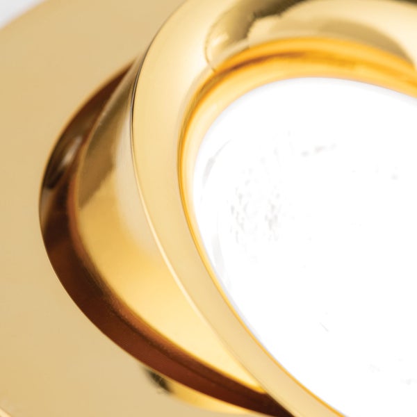 Einbaustrahler Aluminium GU10 Ø 9cm Gold