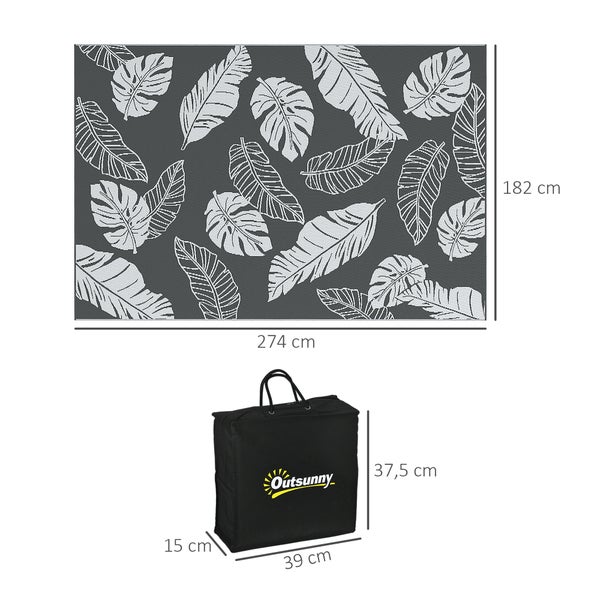 Familie mit einem Outsunny Produkt in einer Tragetasche im Park.