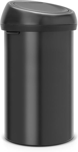 Brabantia Abfallbehälter Mit Soft Touch Öffnung 60 Liter HxBxT 71 x 40 x 40 cm Metall Matt Schwarz