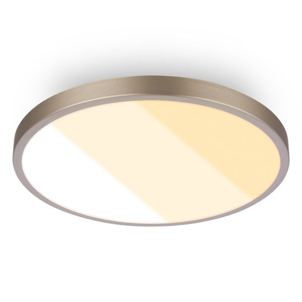 Runde LED Deckenleuchte mit flachem Design und Metallrahmen zur Innenbeleuchtung