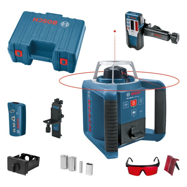 Bosch GRL 300 HV Professional Rotationslaser mit Zubehör und Transportkoffer