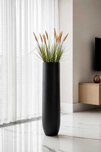 Bodenvase VIVANNO SOLERIO 33 x 120 cm aus Fiberglas in