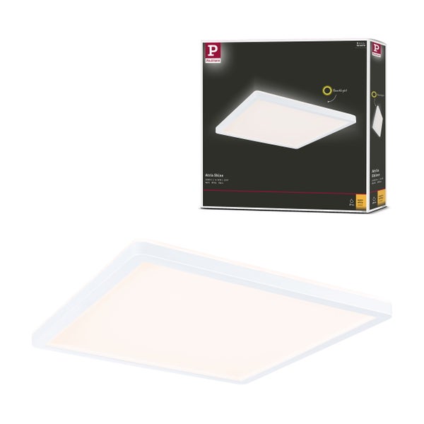 LED Panel Atria Shine Backlight IP44 eckig 293x293mm 16W 1600lm 3000K Weiß