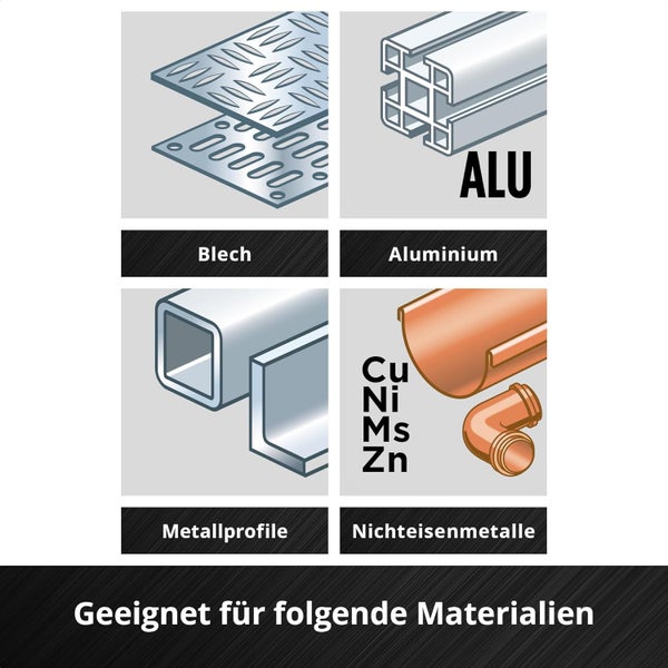 Original Einhell S-CASE 10-tlg. Metallbohrer-Set (aus HSS 4241 Stahl, E 6.3 Schaft, 135°-Split-Point-Spitze, rollgewalzte Typ N Spirale inkl. Aufbewahrungsbox)