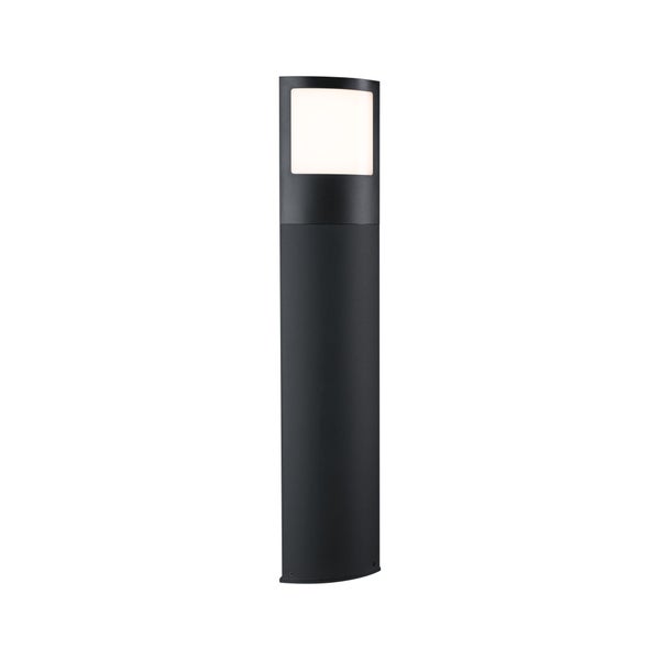 LED Pollerleuchte Padea Dämmerungssensor Dämmerungsgesteuerter Bewegungsmelder (IR) seewasserresistent IP44 847mm 3000K 8,5W 700lm 230V Anthrazit Kunststoff