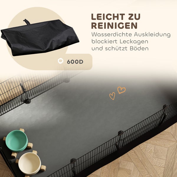 Wasserdichte Bodenmatte aus 600D Material für Kleintiergehege zum Schutz von Fußböden vor Verschmutzungen.