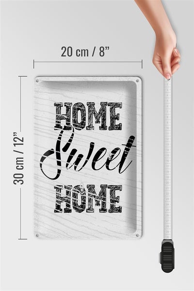 Blechschild Spruch Home Sweet Home 20x30cm