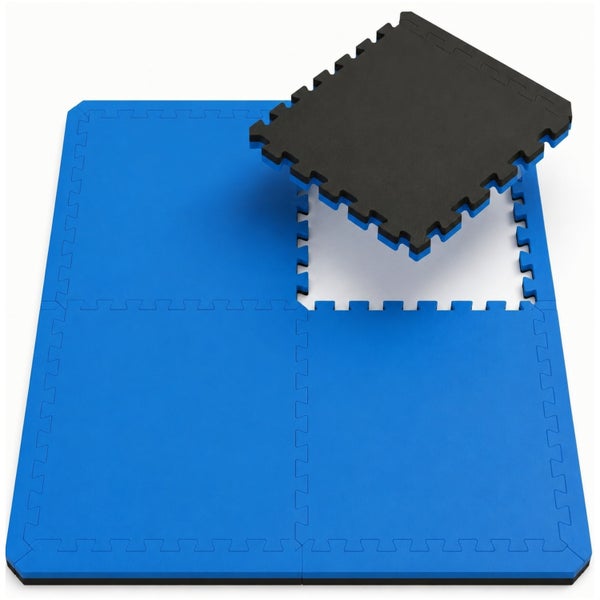 Puzzle-Schutzmatten-Set aus EVA-Schaum, Stecksystem, doppelseitig verwendbar.