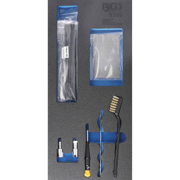 BGS Werkstattwageneinlage 1/3: Verbrauchsmaterial für Kunststoff-Reparatur-Satz Art. 9388 - 9389