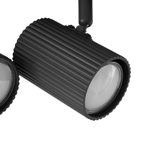 Schwarzer LED-Strahler für die Deckenmontage