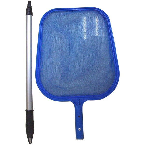 Poolkescher mit Teleskopstange für die Schwimmbadreinigung