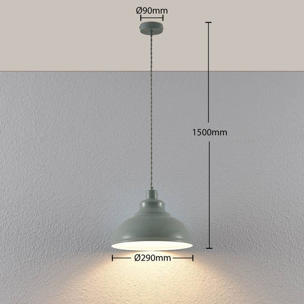 Lindby Esstisch Pendelleuchte / Hängeleuchte Metall, Hängelampe 1x E27 max. 60W ohne Leuchtmittel Wohnzimmer Esszimmer Küche Esstischlampe