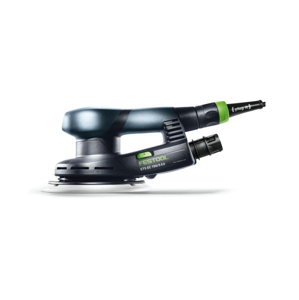 Festool ETS EC 150/5 EQ-Plus Exzenterschleifer 400 W 150 mm Brushless + 250x Schleifscheibe + 2x Protection Pad + Interface Pad + Schleifteller + systainer