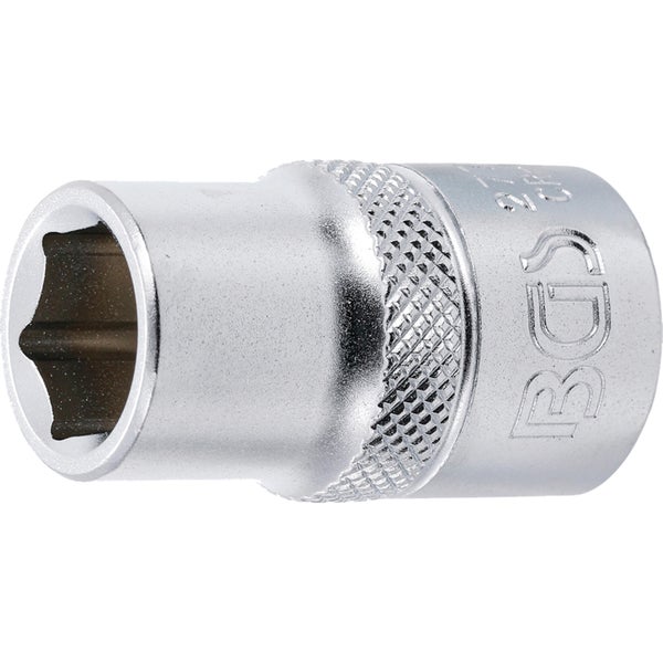 BGS Steckschlüssel-Einsatz Sechskant Antrieb Innenvierkant 12,5 mm (1/2) SW 1/2 - 2772
