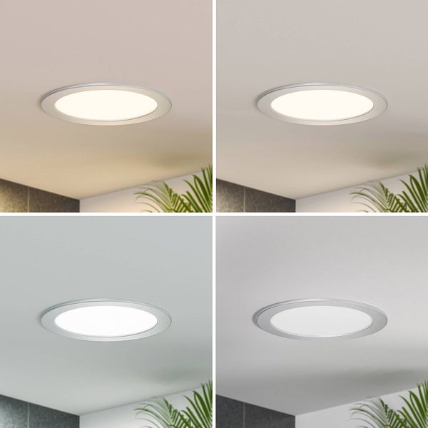 PRIOS LED Cadance (Modern) in Alu aus Aluminium (1 flammig, ) Badezimmerleuchte