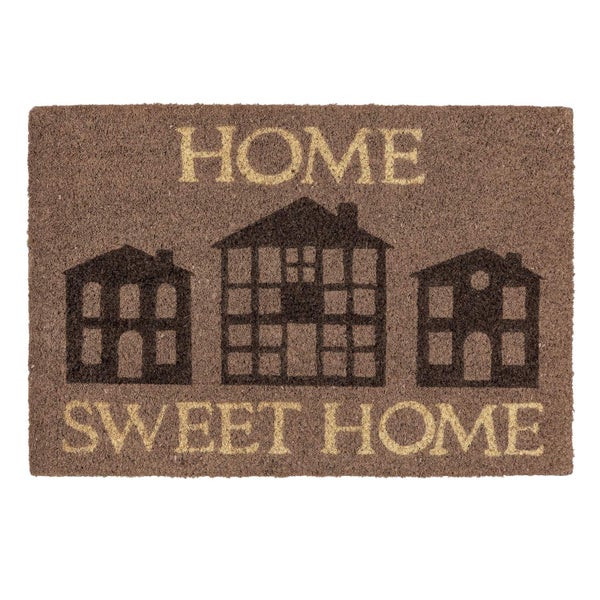 Fußmatte mit Häusern und dem Schriftzug Home Sweet Home