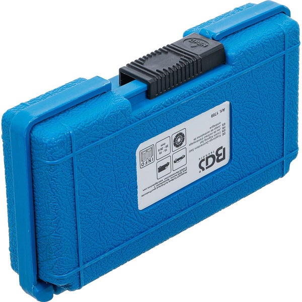 Blauer Werkzeugkoffer für Kupplungs-Zentrierdorn-Satz