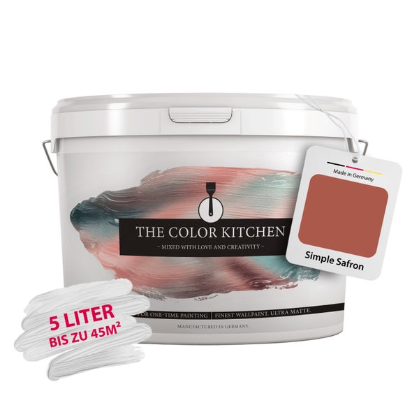 Wandfarbe THE COLOR KITCHEN Simple Safron ultra matt 5 Liter für bis zu 45 Quadratmeter