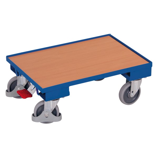 Rollbrett mit Holzplatte und Rädern