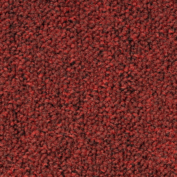 FLOORDIREKT Nylon Teppichfliese Edinburgh - 50 x 50 cm - Selbstliegend - Rot