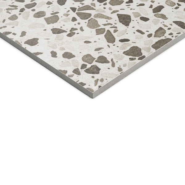 Fliese mit Terrazzo Optik in Steinzeug Ausführung