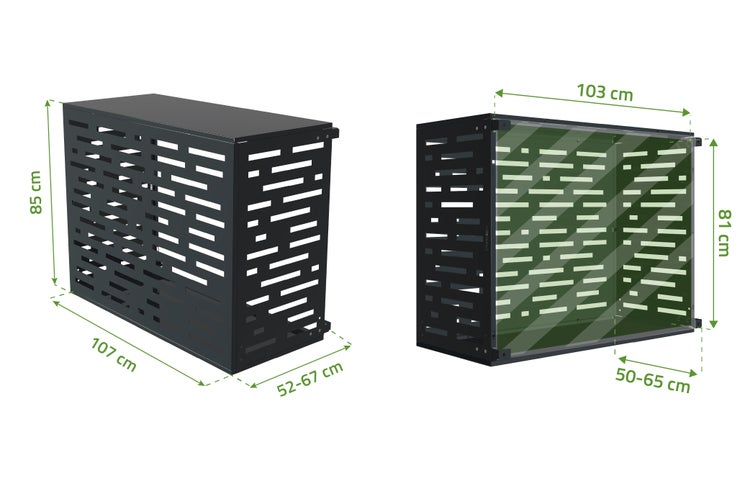 Abmessungen der Klimaanlagenverkleidung