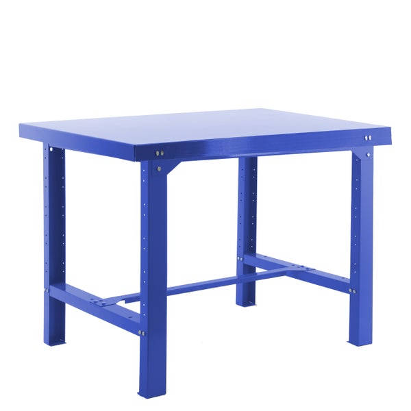 PROREGAL Werkbank Buffalo Metal HxBxT 83 x 180 x 73 cm Traglast 600 kg Blau