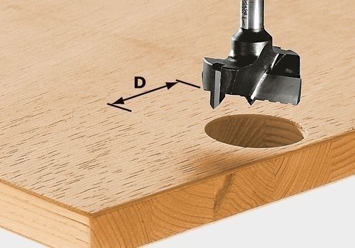 Festool Beschlagbohrer HW Schaft 8 mm HW S8 D20 - 491072