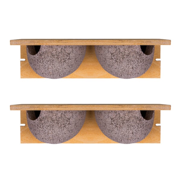 BigDean 2 Stück Schwalbennistkasten Doppelnest Schwalbennest Mehlschwalbennest Nistkasten Nisthilfe Schwalben Holzbeton