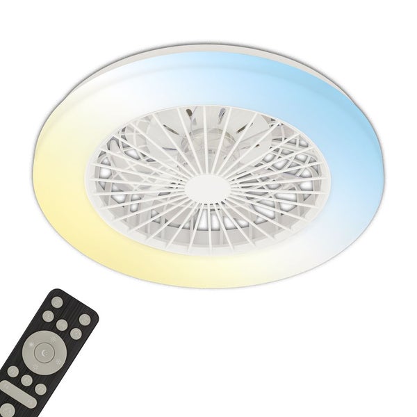 LED Deckenventilator Beleuchtung Deckenlampe Schlafzimmer Fernbedienung Dimmbar