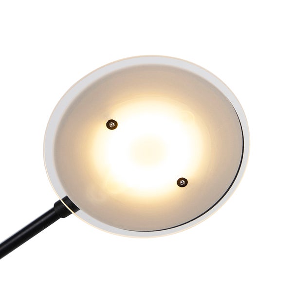 Nahaufnahme einer runden Lampe mit hellem Licht