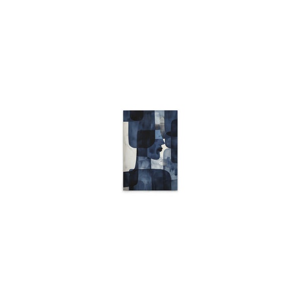 Abstraktes Wandbild mit einem Gesichtsprofil