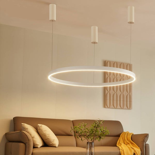 Arcchio LED Answin (Modern) in Weiß aus Metall (1 flammig, ) Wohnzimmerleuchte