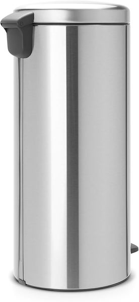 Brabantia Klassischer Tretmülleimer Mit Soft Verschluss 30 Liter HxBxT 67,9 x 29,3 x 38 cm Metall Edelstahl Matt