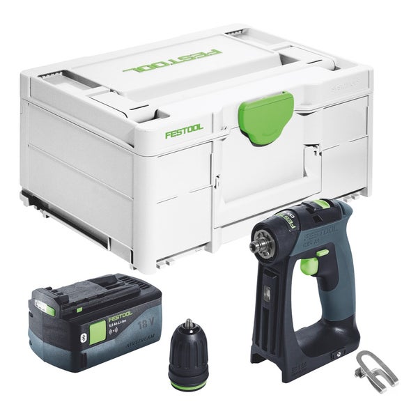 Festool CXS 18 Akku Bohrschrauber 18 V 40 Nm Brushless + 1x Akku 5,0 Ah + Systainer - ohne Ladegerät