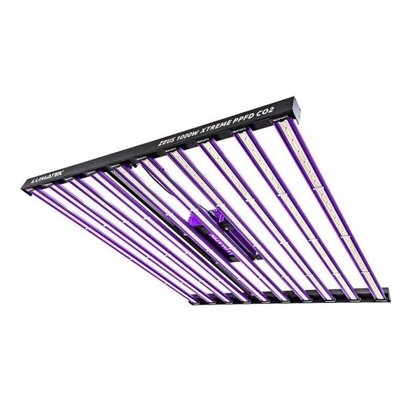 Lumatek ZEUS 1000W Xtreme PPFD CO2 LED Grow Lampe – Dimmbar, 2,9 µmol/J, Vollspektrum Pflanzenlampe mit Osram LEDs – Für Wuchs & Blüte, maximale Ausleuchtung & CO₂-optimiert
