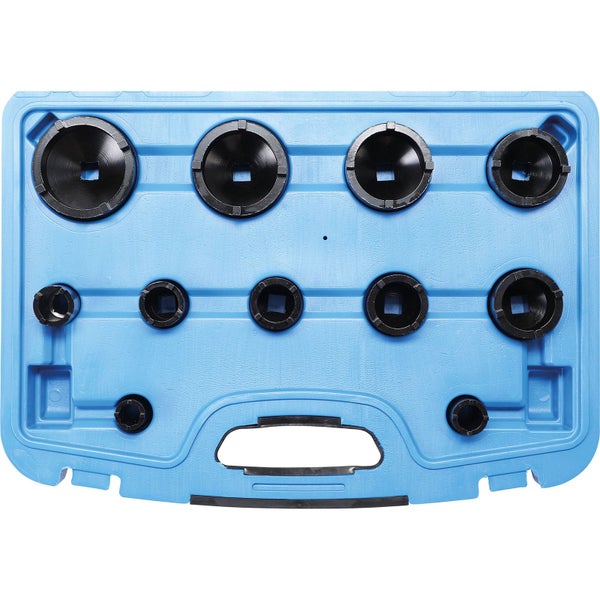 Ölfilterschlüssel Satz in blauer Aufbewahrungsbox