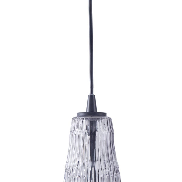 Lindby Pendelleuchte Belarion (Retro, Vintage Antik) in Alu aus Glas (1 flammig E27) - Hängelampe Esstischlampe Hängeleuchte Wohnzimmerleuchte