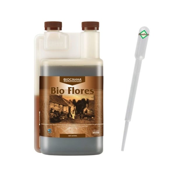 Canna Bio Flores 5 Liter – 100% Biologischer Dünger für die Blütephase – Ideal für Tomaten, Orchideen & viele Pflanzen – Unterstützt kräftige Blütenbildung und nachhaltiges Wachstum – Präzise Dosierung mit Pipette