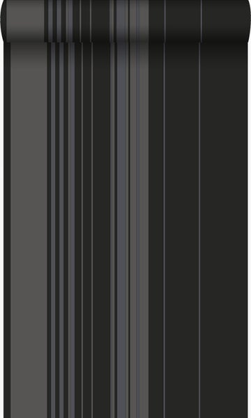Origin Wallcoverings Tapete Streifen Schwarz und Bronze - 53 cm x 10.05 m - 346227